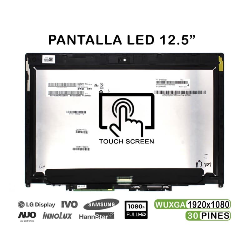 Ecrã Táctil LED 12.5" para Lenovo ThinkPad Yoga 260 FHD 30 Pinos — image 1