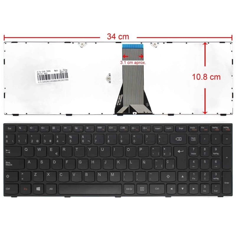 Teclado para Lenovo B51-80 E51-80 25214728 25214758 25214788 thumbnail 3