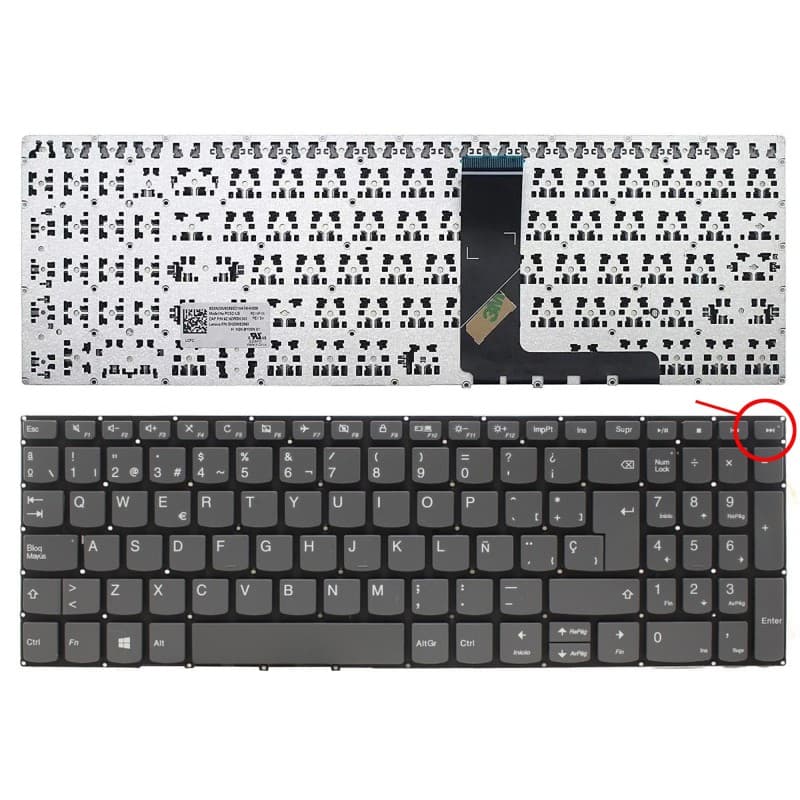 Teclado para Portátil Lenovo IdeaPad V130-15IGM V130-15IKB thumbnail 2