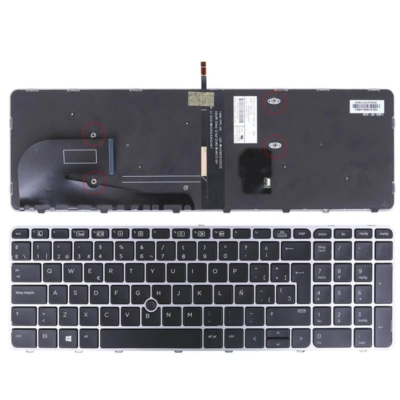 Teclado para Portátil HP EliteBook 755 G3/G4, 850 G3/G4 e ZBook 15U — image 1