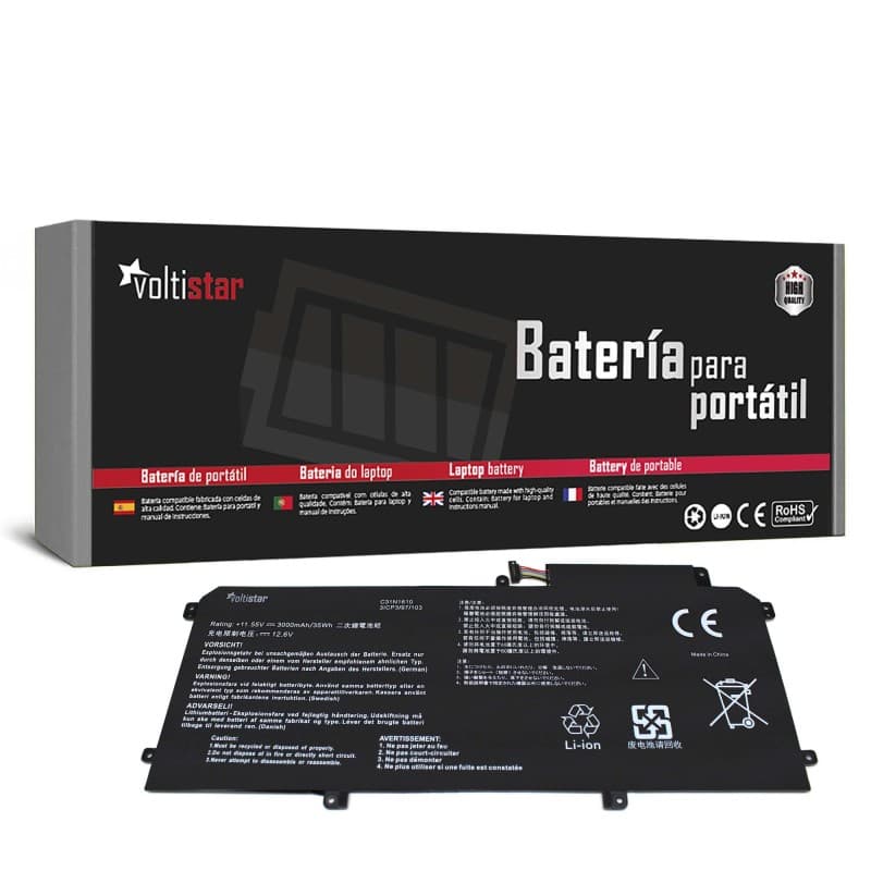 Bateria Voltistar para Asus U3000C UX330CA C31N1610 11.55V 3000mAh — image 1