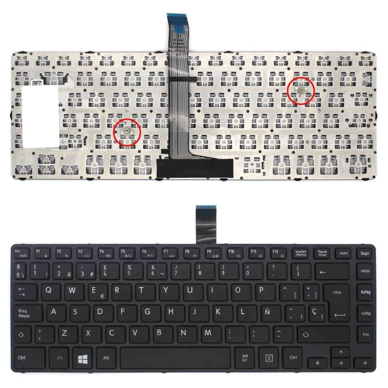 Teclado para Portátil Toshiba Portege R30-C Satellite Pro R40-C thumbnail 2