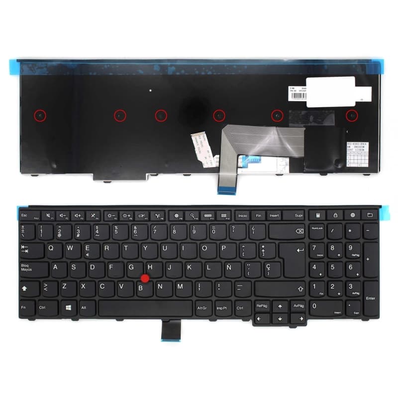 Teclado para Lenovo ThinkPad E545 E540 E531 - Negro thumbnail 2