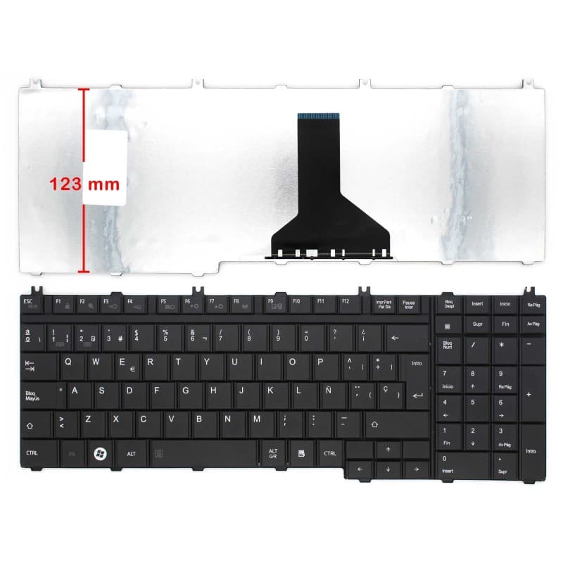 Teclado para Portátil Toshiba NSK-TN0GV NSK-TN0GU thumbnail 2