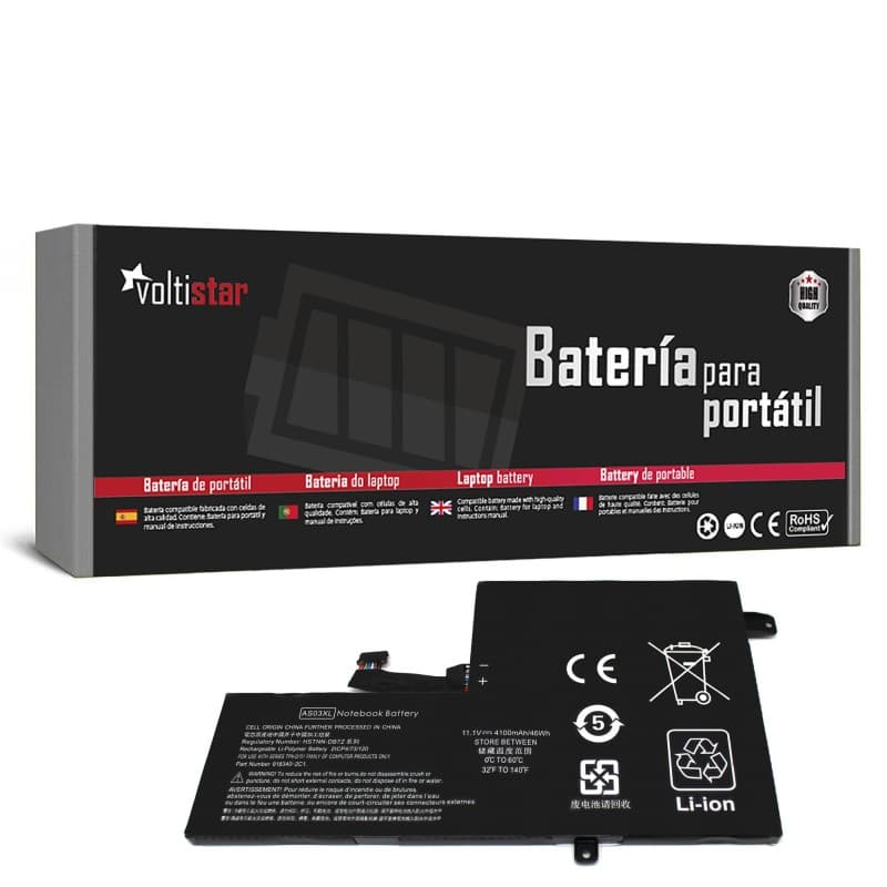 Bateria para Portátil HP Chromebook 11 G5 AS03XL HSTNN-IB7W 4100mAh — image 1