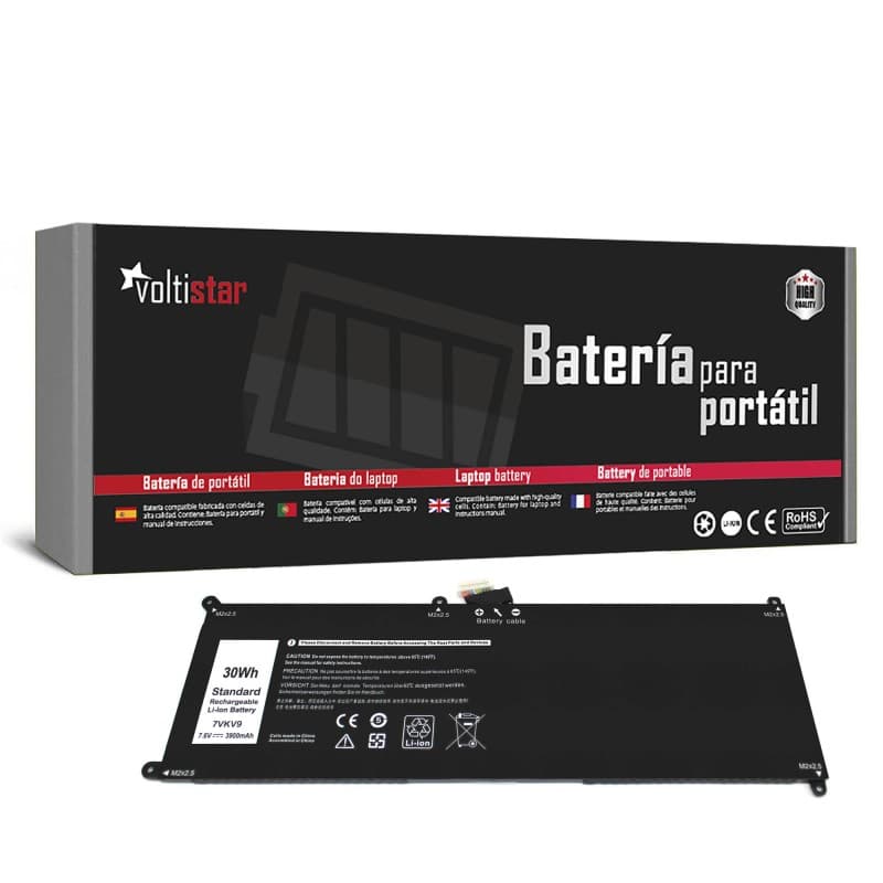 Bateria para Portátil Dell Latitude 12 7275 07VKV9 - 7.6V 3900mAh — image 1