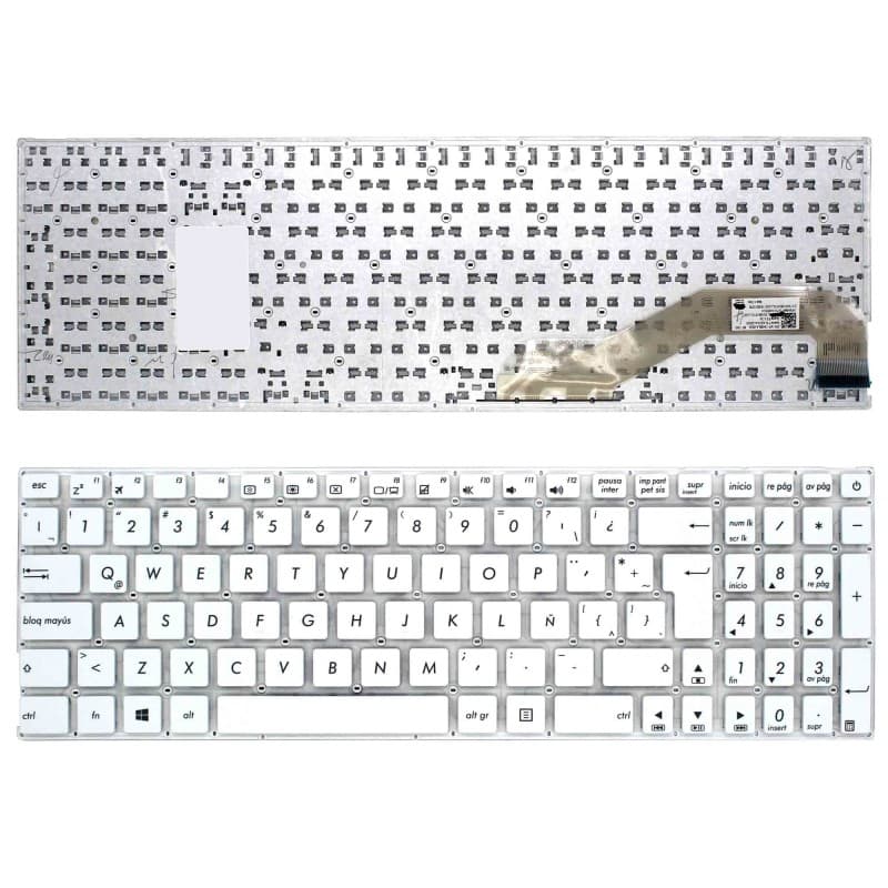 Teclado para Asus F541 F541S F541SA F541SC F541U F541UA - Latino Branco — image 1
