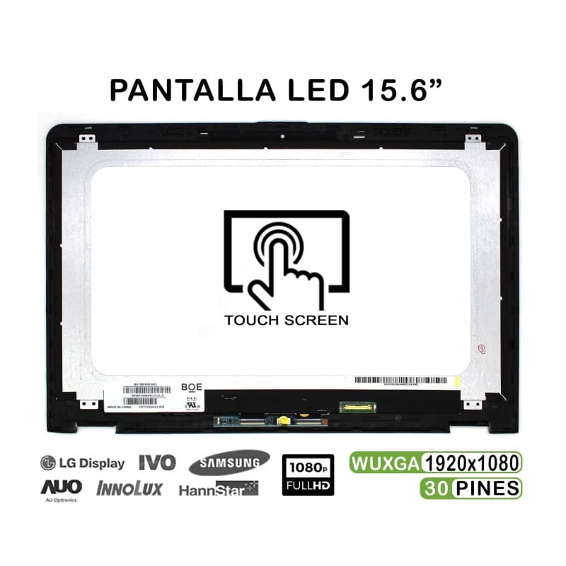 Ecrã LED Táctil 15.6" para HP Envy x360 M6-AQ com Moldura — image 1