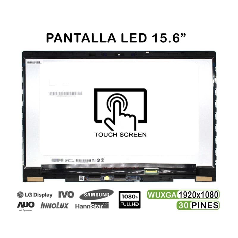 Ecrã LED Táctil 15.6" para Portátil HP Envy x360 15-CN 15-CP com Moldura — image 1