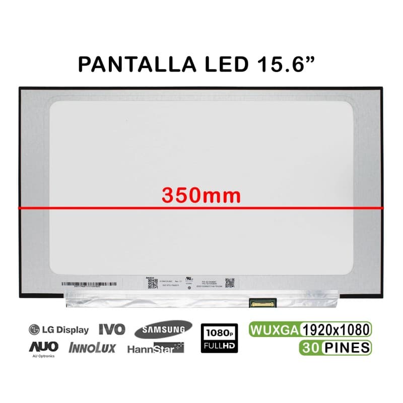 Ecrã Portátil 15.6" FHD NV156FHM-N68/N52/N4X - Acer ASUS Dell — image 1