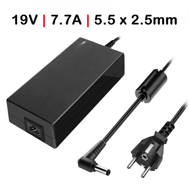Carregador para Portátil Gaming MSI GS40 19V 7.7A 150W 5.5x2.5mm — image 1
