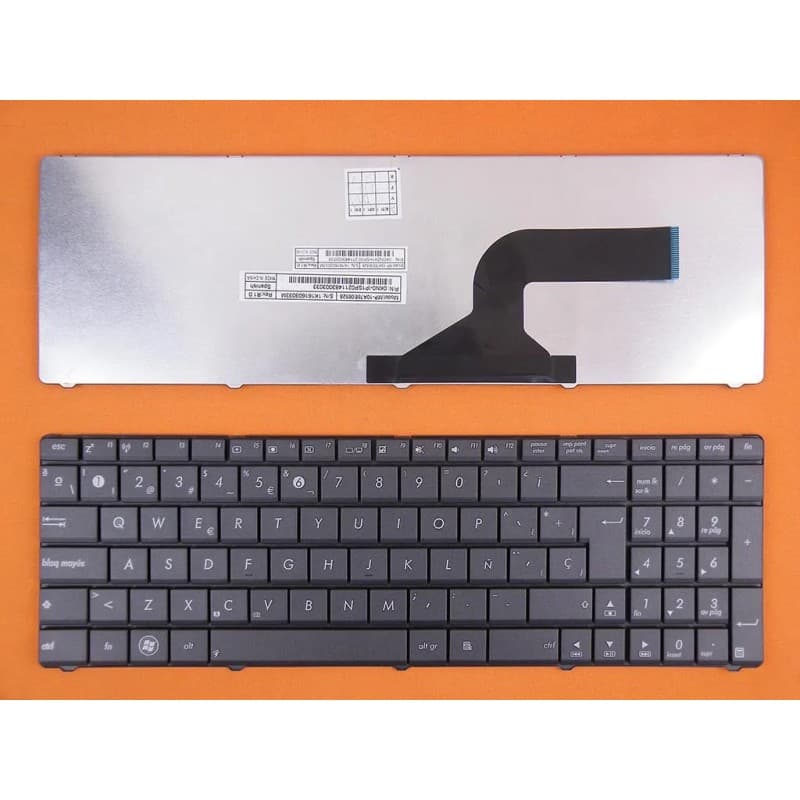 Teclado para Portátil ASUS N53 Cinzento - Layout Espanhol — image 1