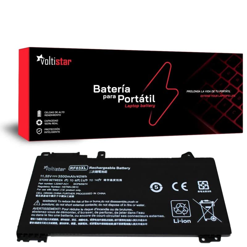 Bateria Voltistar para HP ProBook 455 G7 450 G7 RF03XL - 3500mAh — image 1