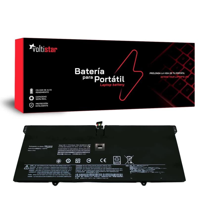 Bateria para Portátil Lenovo Yoga 920-13IKB 80Y7 80Y8 L16M4P60 9300mAh — image 1