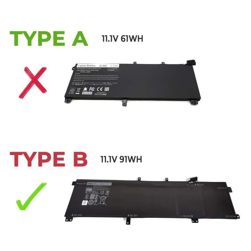 Bateria Dell XPS 15 9530 Precision M3800 701WJ 11.1V 4000mAh thumbnail 2