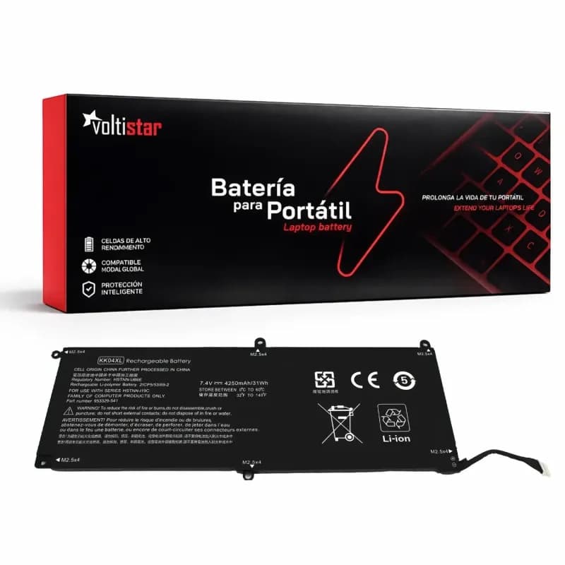 Bateria para Portátil HP Pro X2 612 G1 KK04XL 7.4V 4250mAh — image 1