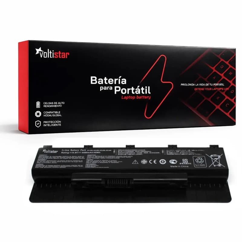 Bateria Voltistar para Portátil Asus N56JR 4400mAh 10.8V — image 1