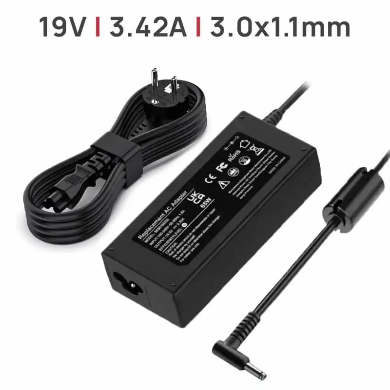 Carregador para Portátil Acer 19V 3.42A 3.0x1.1mm — image 1