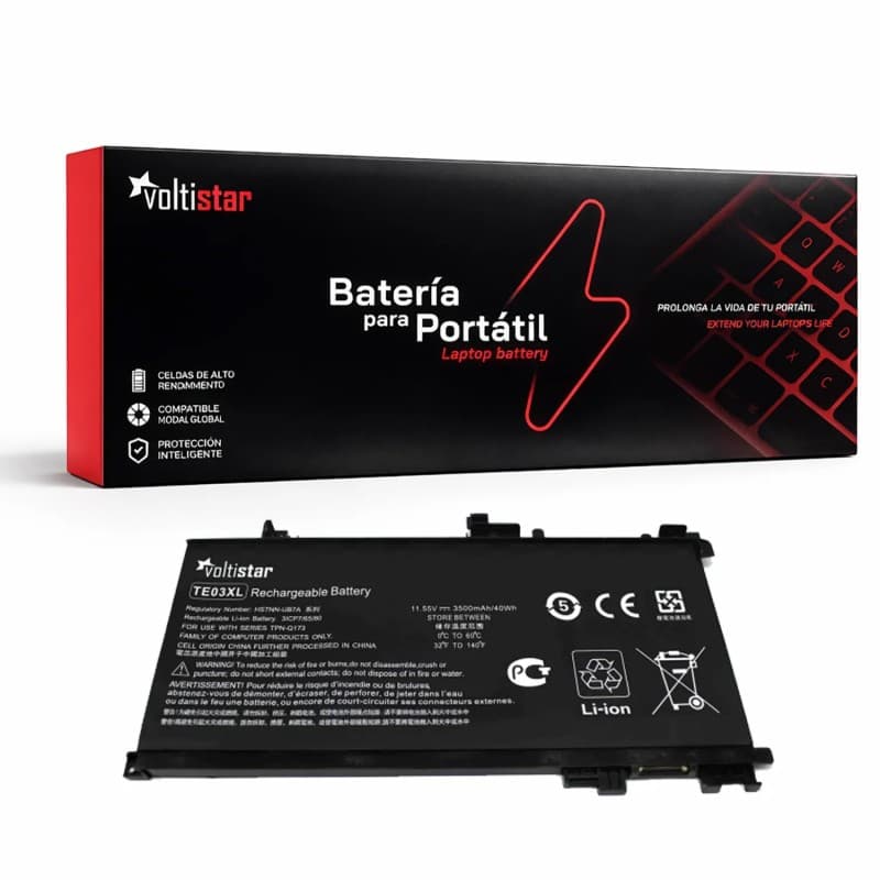 Bateria Voltistar TE03XL HSTNN-UB7A para HP Omen 15-AX - Nova e Selada — image 1