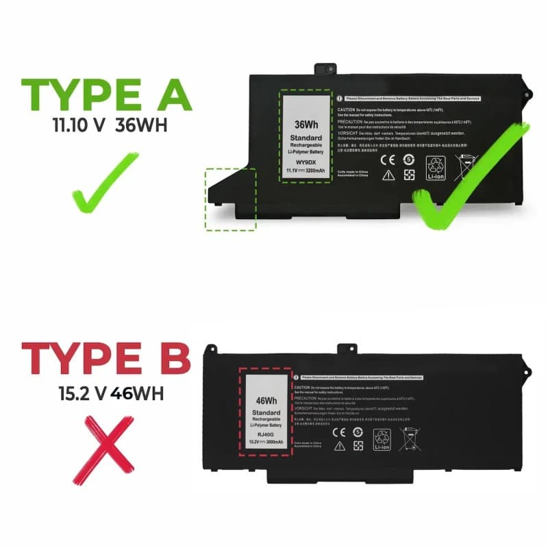 Bateria para Portátil Dell Latitude 5420 WY9DX Voltistar thumbnail 2