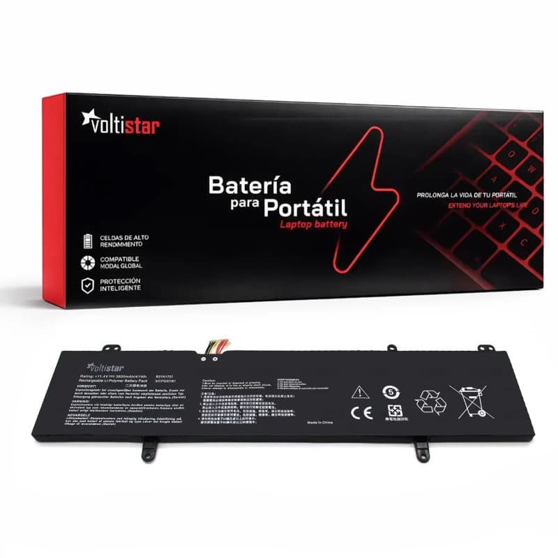 Bateria para Asus VivoBook S14 S410 S410U S410UA S410UF S410UN B31N1707 11.4V 3600mAh — image 1