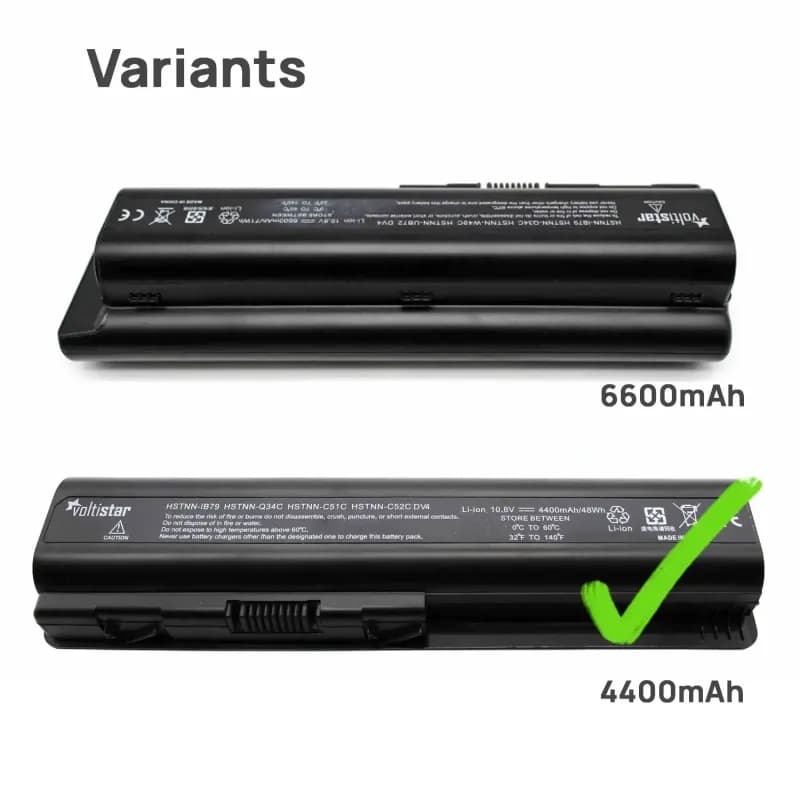 Bateria Voltistar HP Pavilion DV5-1119ES HSTNN-UB73 484171-001 (10.8V, 4400mAh) thumbnail 6