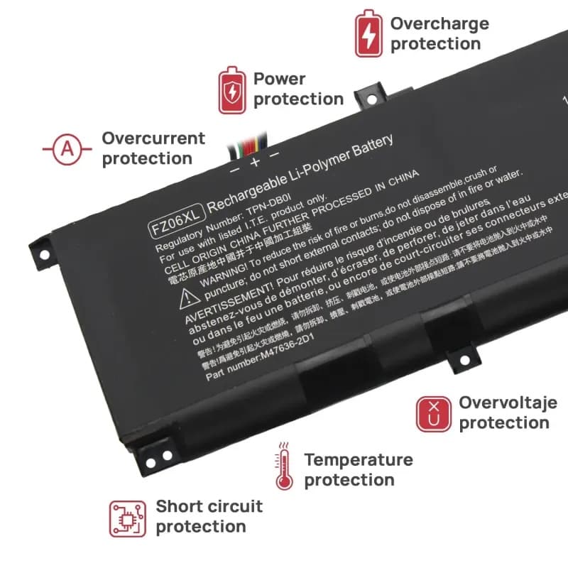 Bateria FZ06XL para HP Spectre X360 16-F2000 | Envy 16-H1 83Wh thumbnail 4