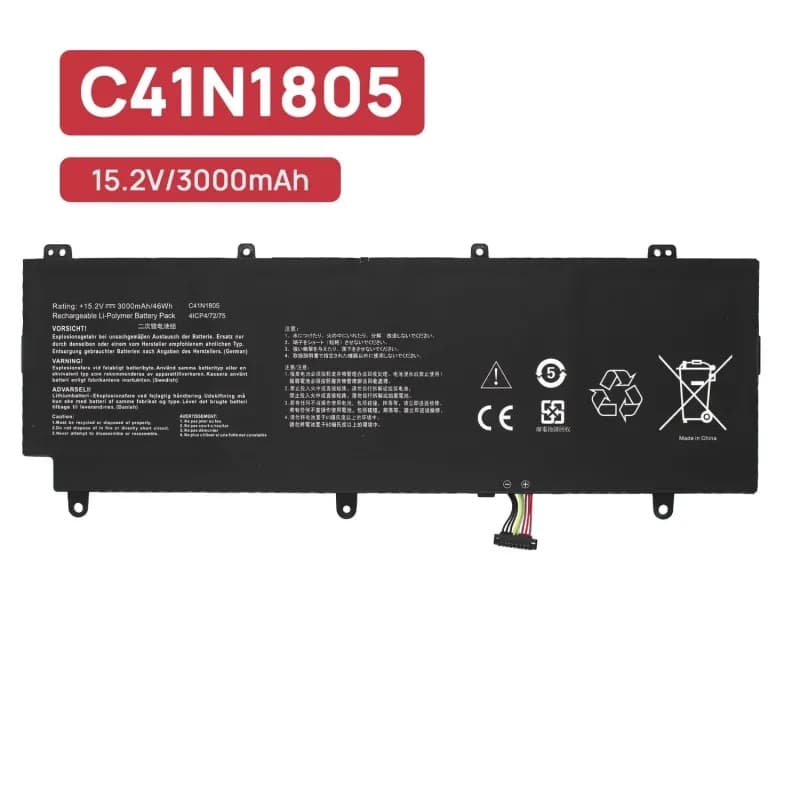 Bateria para Asus ROG Zephyrus S GX531 C41N1805 15.2V 3000mAh thumbnail 2