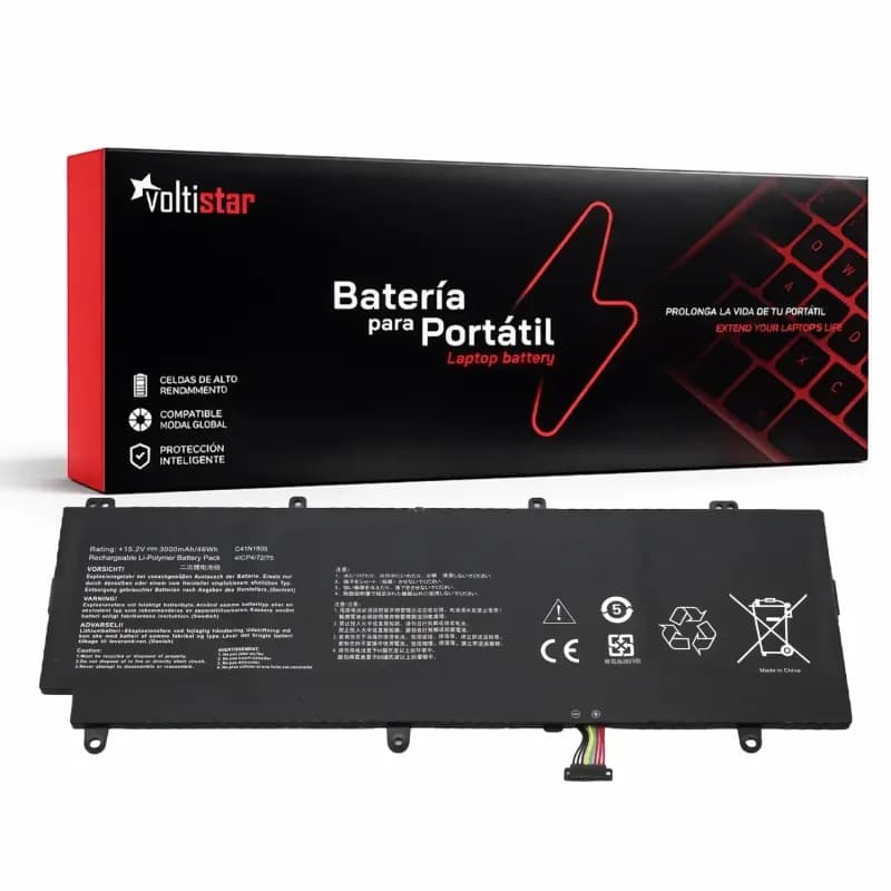 Bateria para Asus ROG Zephyrus S GX531 C41N1805 15.2V 3000mAh — image 1