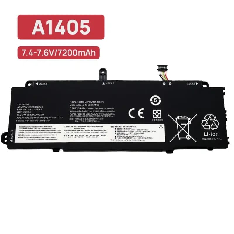 Bateria para Lenovo ThinkPad X13 Yoga G4 L22B4P70 15.2V 2800mAh thumbnail 2