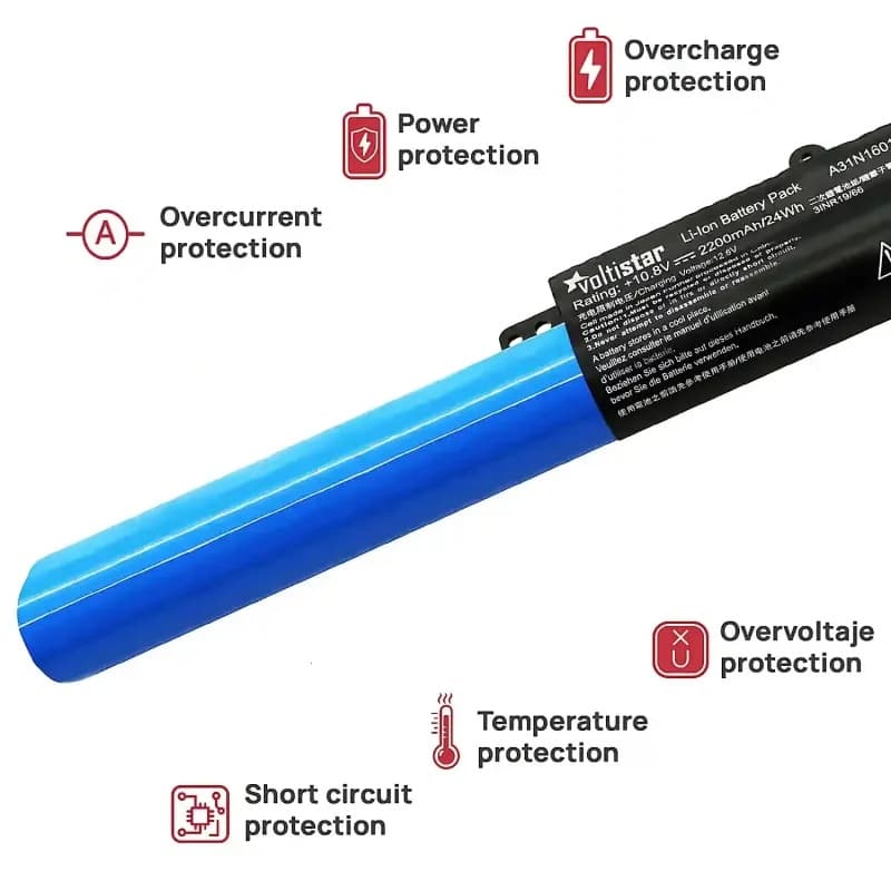 Bateria Voltistar para Portátil Asus F541 F541U F541N P541 - A31LP4Q A31N1601 thumbnail 5