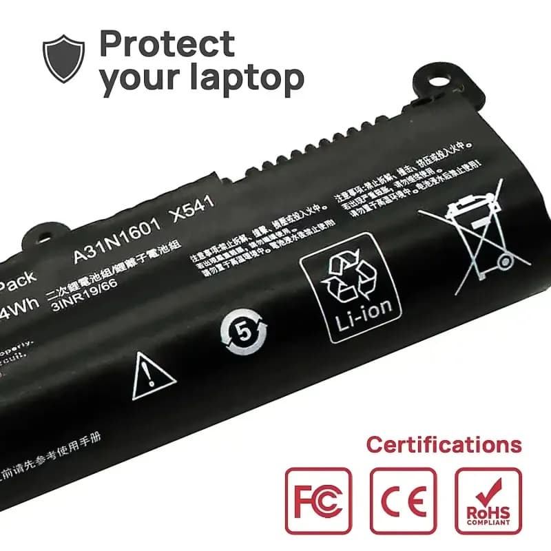 Bateria Voltistar para Portátil Asus F541 F541U F541N P541 - A31LP4Q A31N1601 thumbnail 6