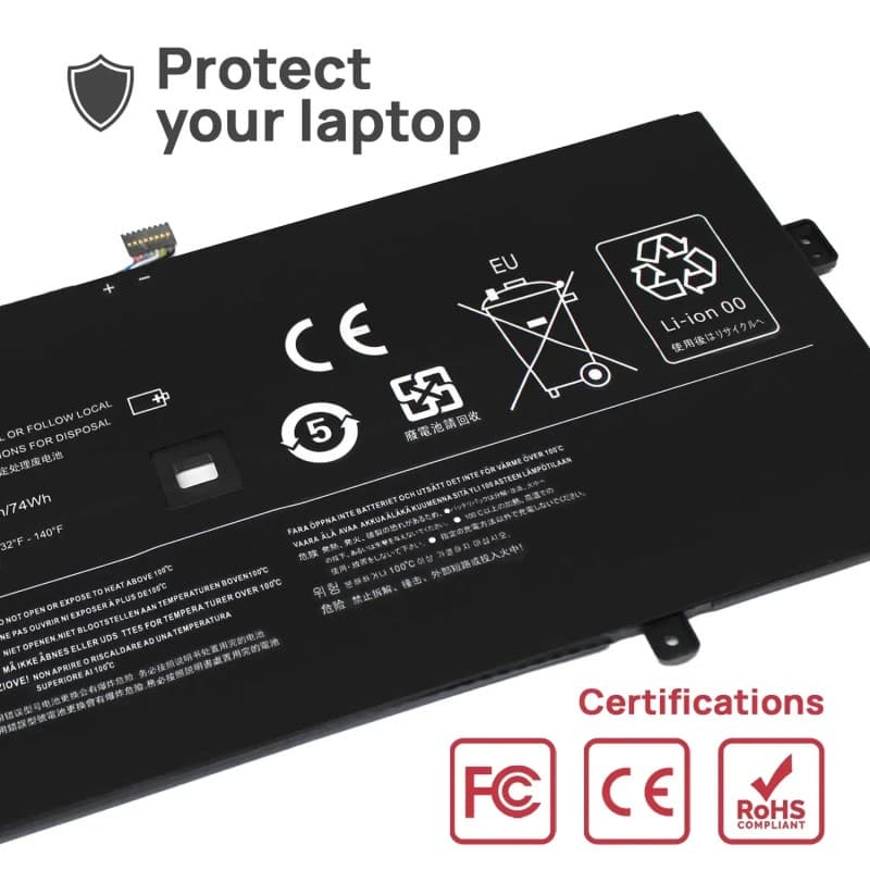 Bateria Voltistar 74Wh para Lenovo Yoga 910-13IKB L15M4P23 L15C4P21 L15C4P22 thumbnail 5