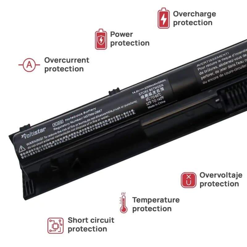 Bateria Voltistar para HP 800050-001 14.8V 2200mAh thumbnail 4