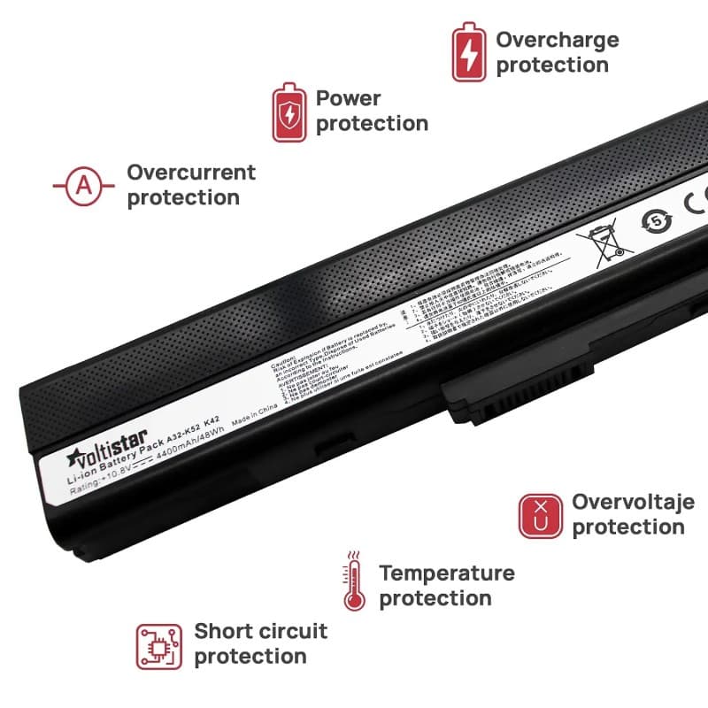 Bateria para Portátil Asus X52J 10.8V 4400mAh Voltistar thumbnail 4