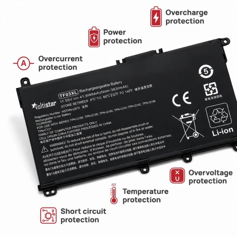 Bateria Voltistar para HP Pavilion 14-BP 14-BF 14-BK 15-CC 15-CD 15-CK 17-AR thumbnail 4