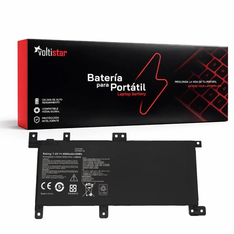 Bateria Voltistar para Asus F556U F556UV X556UA 7.4V 4900mAh — image 1