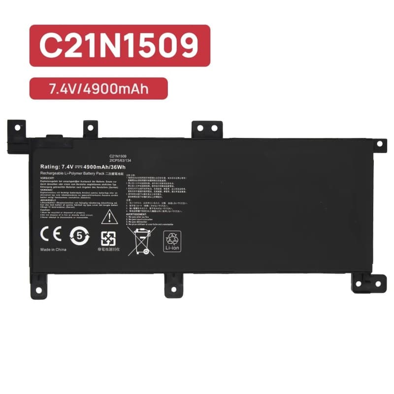 Bateria Voltistar para Asus F556U F556UV X556UA 7.4V 4900mAh thumbnail 2