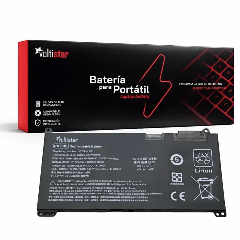 Bateria Voltistar RR03XL para HP ProBook 430/440/450/470 - 3500mAh — image 1