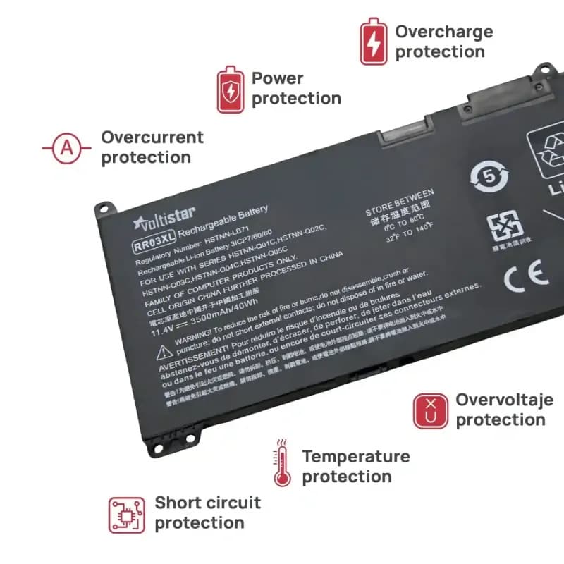 Bateria Voltistar RR03XL para HP ProBook 430/440/450/470 - 3500mAh thumbnail 4