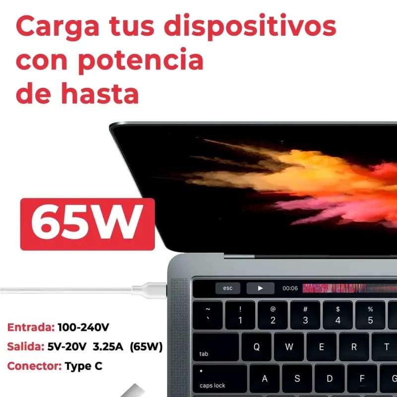 Carregador USB-C 65W para Lenovo Yoga 910 910-13 - Voltistar thumbnail 3
