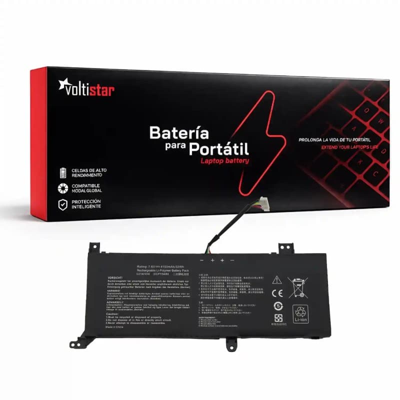 Bateria para Portátil Asus VivoBook 14 F412DA F412FJ B21N1818-2 7.7V — image 1
