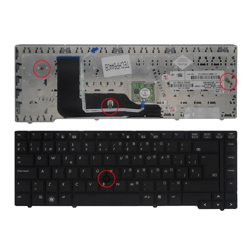 Teclado para HP ProBook 6440B 6445B 6450B 6455B com PointStick thumbnail 2