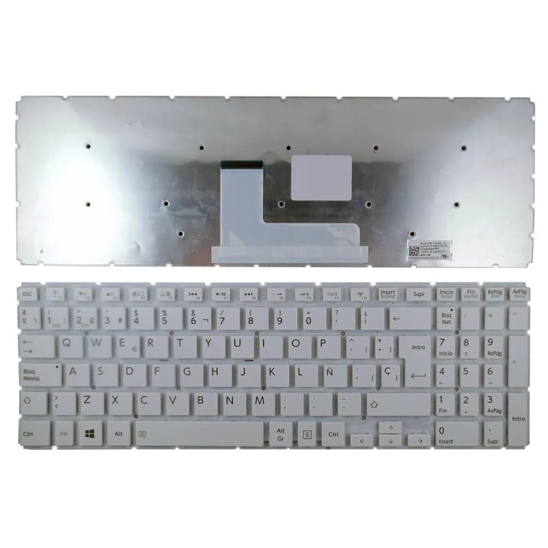 Teclado para Toshiba Satellite L50-B-1HU Branco — image 1