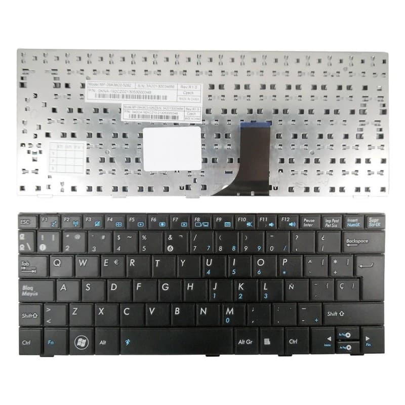 Teclado para Portátil Asus Eee PC 1005HA 1005P Negro - Novo Selado — image 1