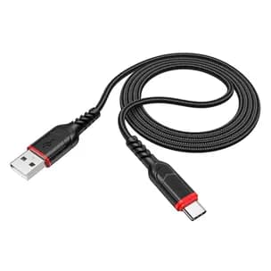 Cabo USB A para USB C Hoco X59 3A Quick Charge 1m Preto