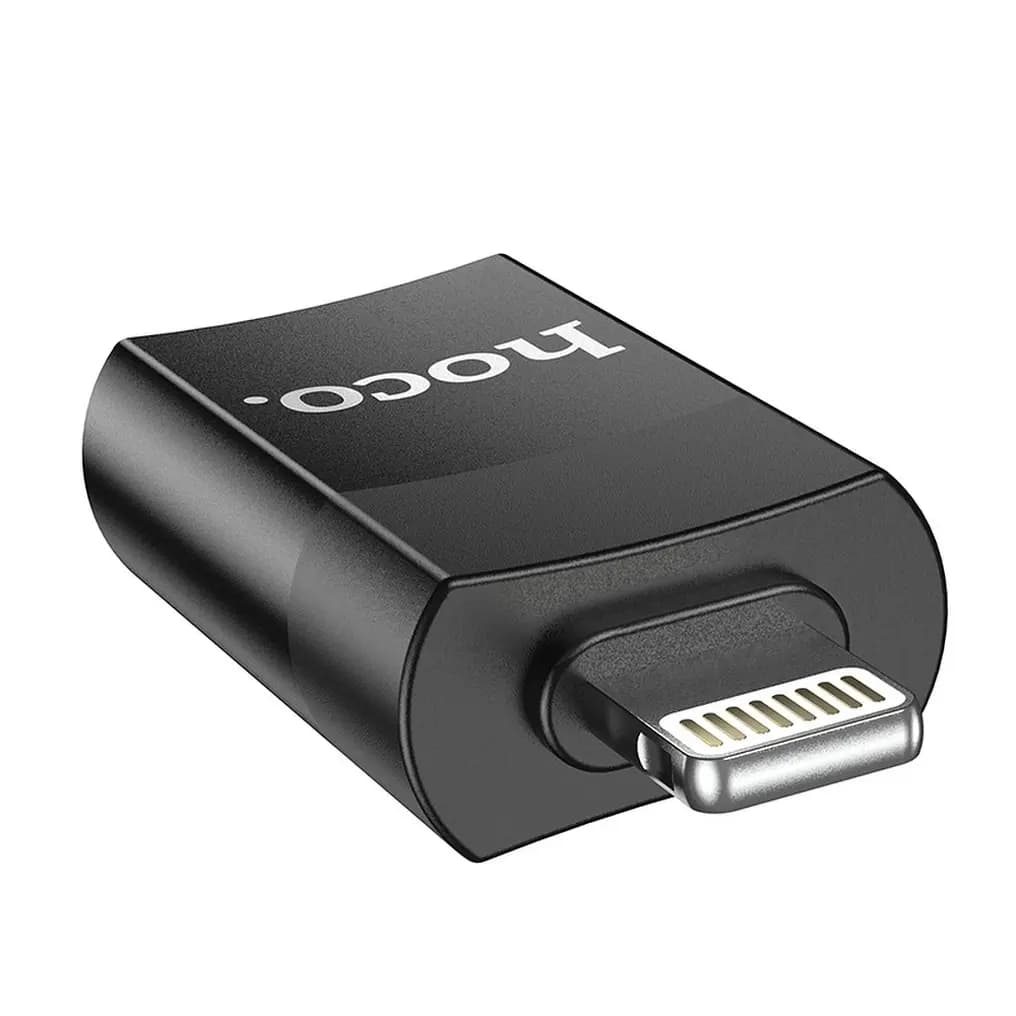 Adaptador OTG USB-A para Lightning Hoco UA17 Preto