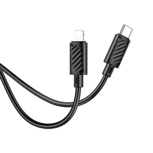 Hoco X88 Gratified PD20W Tipo-C para Lightning 2.4A Cabo 1m Preto