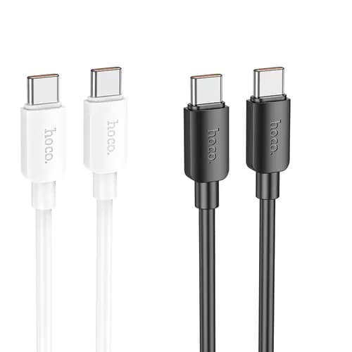 Cable USB C to USB C Hoco PD 6A 100W 1 m X96 white