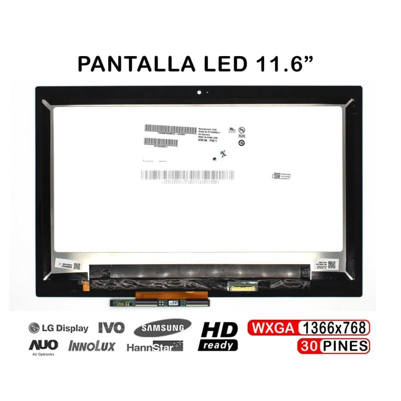 Ecrã LED 11.6" WXGA para Acer Chromebook 11R C738T-C44Z — image 1